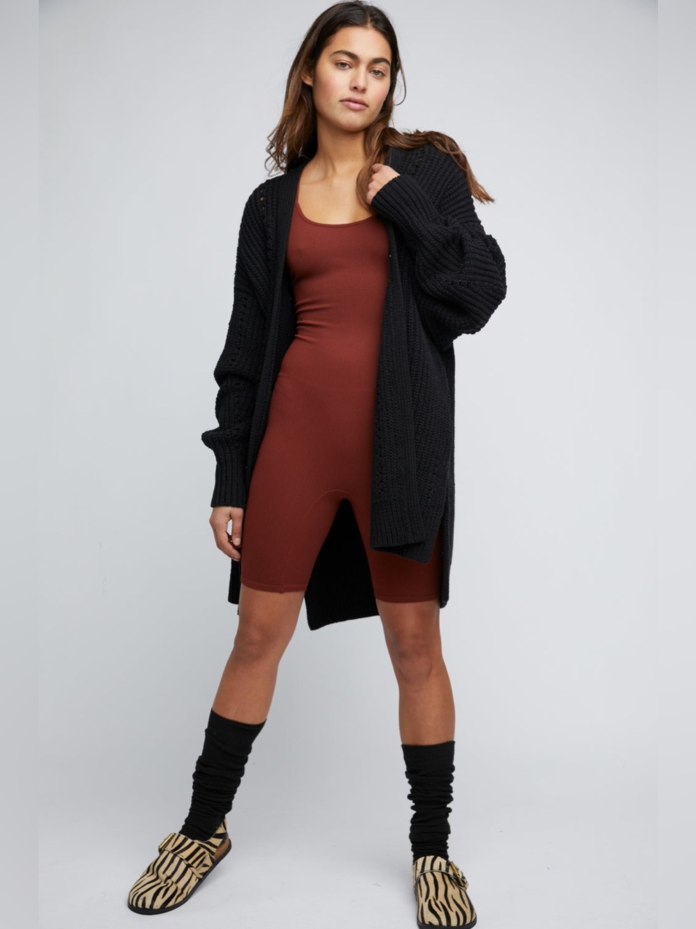 Free People Nightingale Cardi Sweater Black Size S